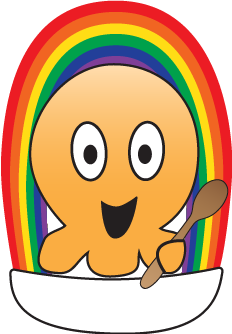 Marshmallow-Cereal Heavenly Kettle Corn - Fun Flavor, Gourmet, Marshmallow Cereal kettle corn mascot.