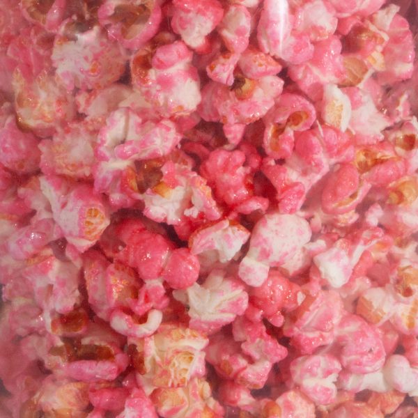 FF-SS-20103.PT01 Strawberry Shake Kettle Corn - Party Size 80oz Bag - Close Up