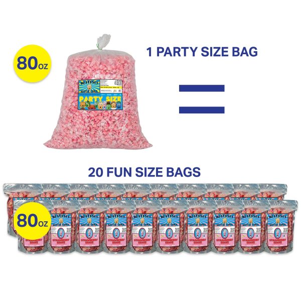 FF-SS-20103.PT03 Strawberry Shake Kettle Corn - Party Size 80oz Bag - Comparison