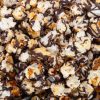 CS-DRK-26-2 Dark Chocolate Swirled Kettle Corn by Heavenly Kettle Corn - Close Up