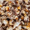 CS-MLK-26-2 Milk Chocolate Swirled Kettle Corn by Heavenly Kettle Corn - Close Up