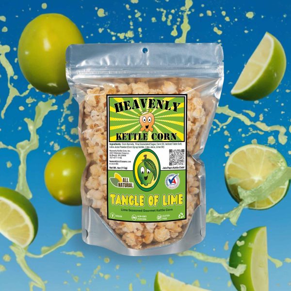 B0DWMLFTD9.PT02 Tangle of Lime kettle corn Fun Size bag, refreshing lime spray view.